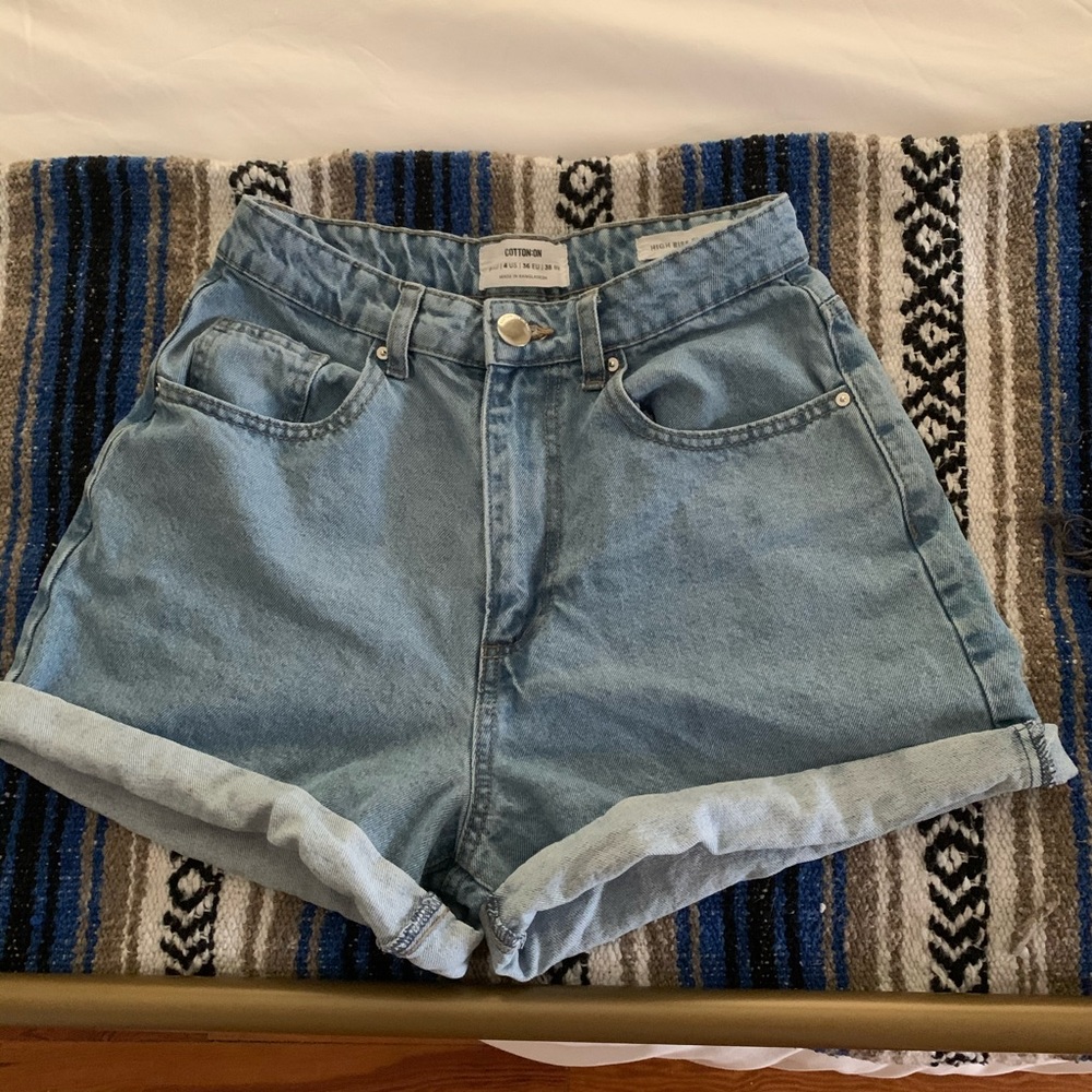 High Waisted Denim Shorts